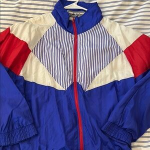 Vintage Colorblock Windbreaker Jacket
